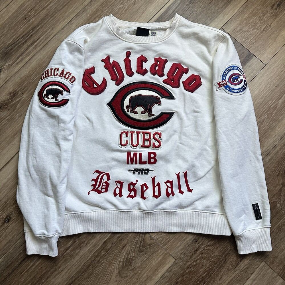 Pro Standard Chicago Cubs Cream Cooperstown Collection Retro Large Sweatshirt